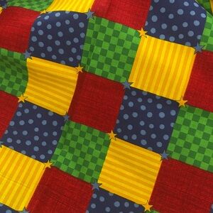Vintage 90’s Cranston Fabric. DreamSpinners Colorful | Patchwork | 1 yd. | EUC